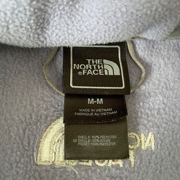 The North Face purple full zip up fleece jacket M - Picture 4 of 6